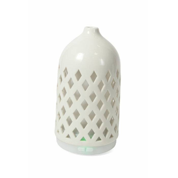 UMIDIFICATORE CERAMICA ROMBI DIFFUSORE ESSENZE 2 ASSORTIMENTI