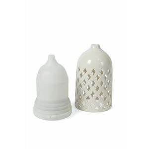 UMIDIFICATORE CERAMICA ROMBI DIFFUSORE ESSENZE 2 ASSORTIMENTI