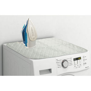 PANNO STIRO E COPRILAVATRICE IN TESSUTO CON MAGNETI 66 X 67 CM COLORE BIANCO