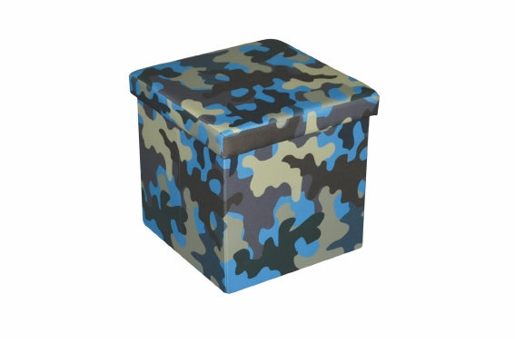 POUF CONTENITORE IN MDF E PVC