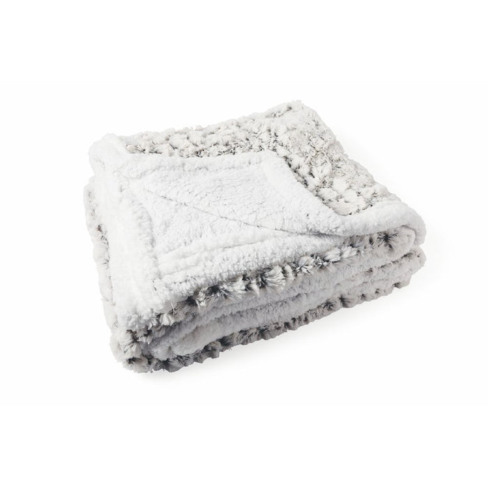 SASSI COPERTA IN POLIESTERE E SHERPA 200X150 CM