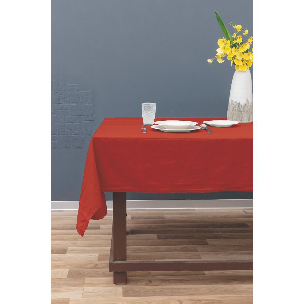 TOVAGLIA LINO E COTONE 140X240 CM ROSSA