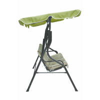 DONDOLO IN METALLO 3 POSTI RIGHE FANTASY VERDE 170X110X160