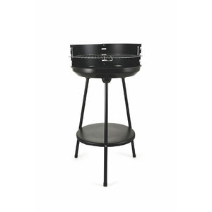 BARBECUE TONDO NERO IN ACCIAIO E METALLO Ø 42 CM H 77 CM