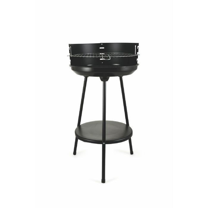 BARBECUE TONDO NERO IN ACCIAIO E METALLO Ø 42 CM H 77 CM