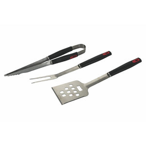 SET 3 UTENSILI BARBECUE ACCIAIO