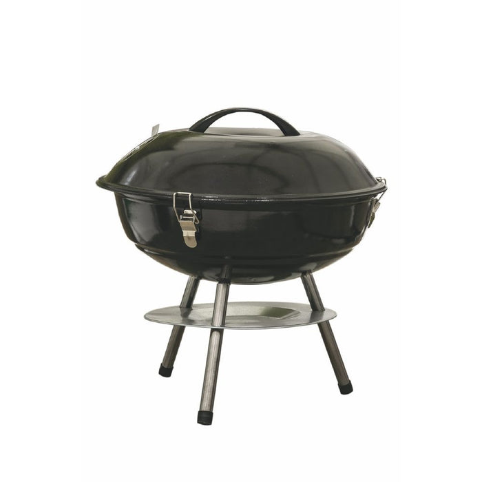 MINI BARBECUE TONDO CON COPERCHIO 35 X H 35 CM NERO