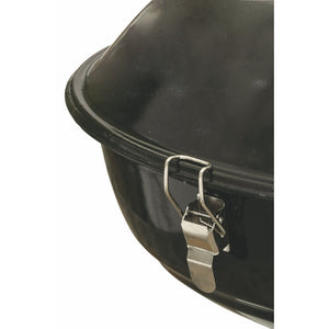 MINI BARBECUE TONDO CON COPERCHIO 35 X H 35 CM NERO