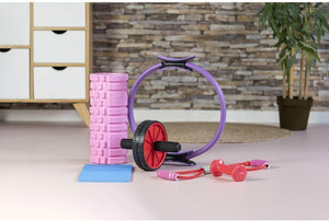 RULLO MASSAGGIANTE PER ESERCIZI E RILASSAMENTO FITLOVER 33X14 CM IN COLORAZIONE ASSORTITA