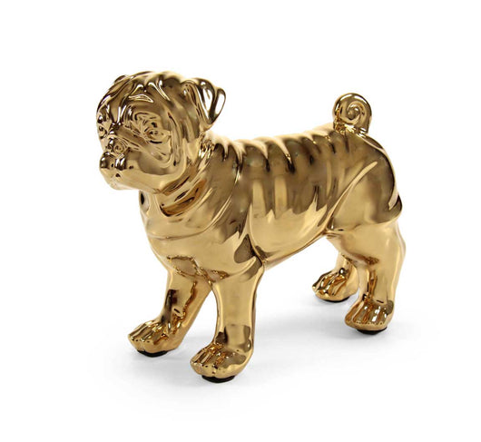 STATUA DECORATIVA CARLINO 27X12X24 CM IN COLORE ORO