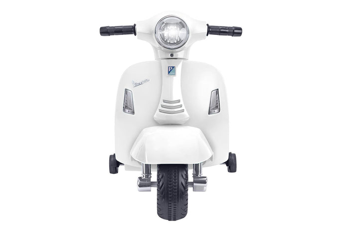 VESPA GTS SUPER SPORT ELETTRICA CAVALCABILE PER BAMBINI DA 6 V DI COLORE BIANCO