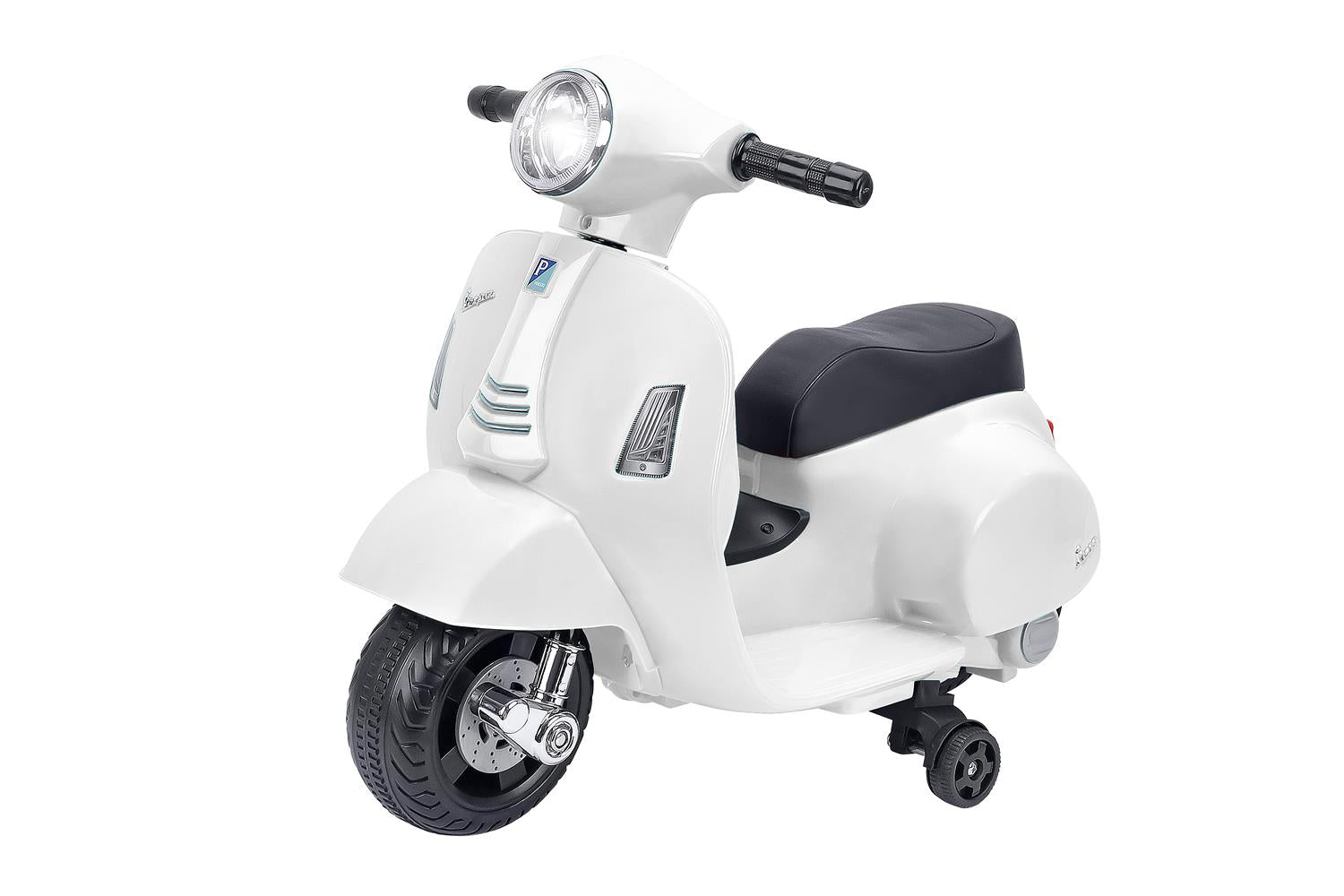 VESPA GTS SUPER SPORT ELETTRICA CAVALCABILE PER BAMBINI DA 6 V DI COLORE BIANCO