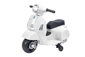 VESPA GTS SUPER SPORT ELETTRICA CAVALCABILE PER BAMBINI DA 6 V DI COLORE BIANCO