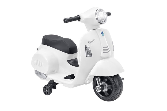 VESPA GTS SUPER SPORT ELETTRICA CAVALCABILE PER BAMBINI DA 6 V DI COLORE BIANCO
