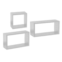 SET 3 PENSILI QUADRATI IN LEGNO IN TRE MISURE CON FINITURA BIANCA