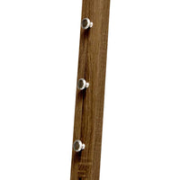 APPENDINO DA PARETE REALIZZATO IN LEGNO 25X6X70CM IN COLORE NOCE CON 3 GANCI