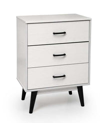 ARES CASSETTIERA A 3 CASSETTI IN LEGNO 60 X 40 X 80 CM COLORE BIANCO