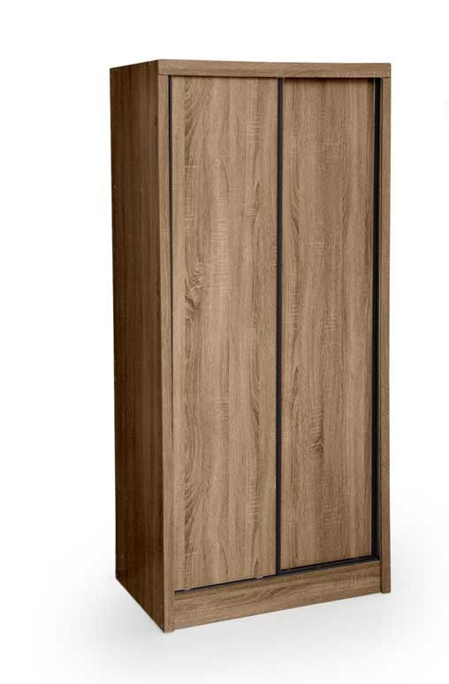 ARES ARMADIO IN LEGNO CON ANTE SCORREVOLI 84 X 56 X 187 CM COLORE NOCE