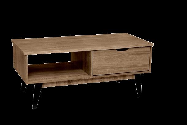 ARES MOBILE PORTA TV BASSO IN LEGNO 100 X 48 X 43 CM IN COLORE NOCE