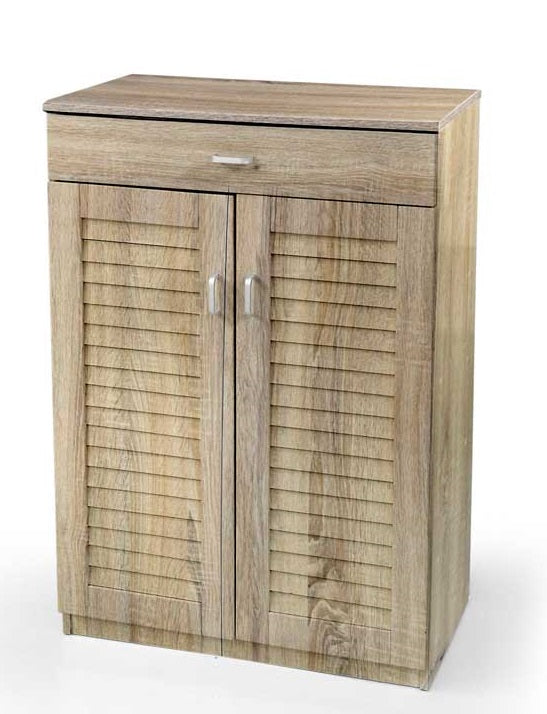 ERMES SCARPIERA CHIUSA CON 5 RIPIANI 68X32X100 CM IN COLORE ROVERE