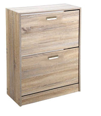 ERMES SCARPIERA 2 ANTE A RIBALTA IN LEGNO 63 X 24 X 81 CM COLORE ROVERE