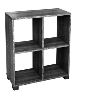 SCAFFALE LIBRERIA IN LEGNO TRUCIOLARE COLORE WENGÈ  60 X 24 XH68 CM