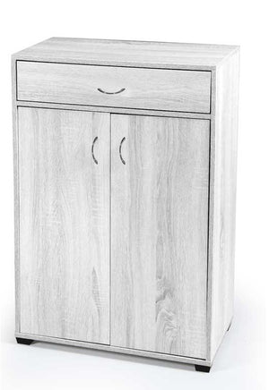 GAIA SCARPIERA CHIUSA A 5 RIPIANI IN LEGNO 63X33XH95 CM COLORE BIANCO