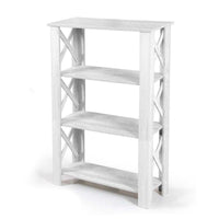 GAIA SCAFFALE IN LEGNO A 4 RIPIANI 60 X 30 X 100 CM COLORE BIANCO