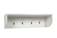 MENSOLA APPENDINO CON 4 GANCI 80X19X20 CM IN COLORE BIANCO