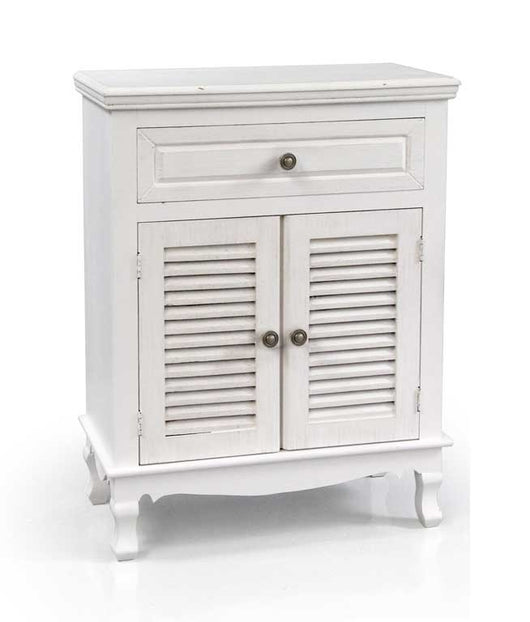 PERLA MOBILE CON CASSETTO E ANTE 60 X 30 X78 CM COLORE BIANCO