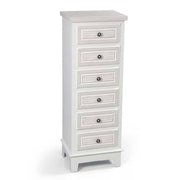ELEGANT CASSETTIERA A 6 CASSETTI 40 X 30 X 112 CM COLORE BIANCO