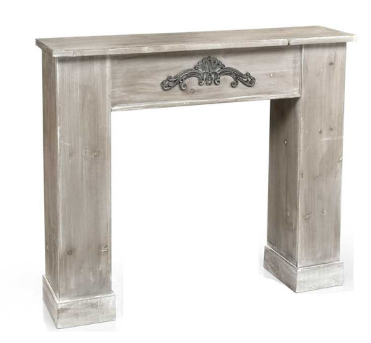 CORNICE PER CAMINETTO 110X23X H96 CM IN COLORE EFFETTO CEMENTO