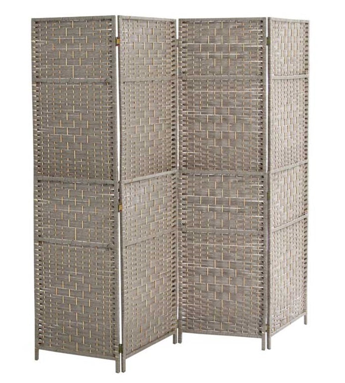 SEPARÈ IN LEGNO CON 4 PANNELLI DA 180 X 180 COLORE GRIGIO