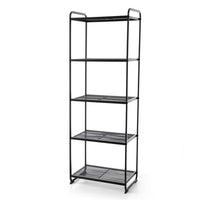 SCAFFALE INDUSTRIAL IN METALLO A 58 X 34 X 161 CM COLORE NERO