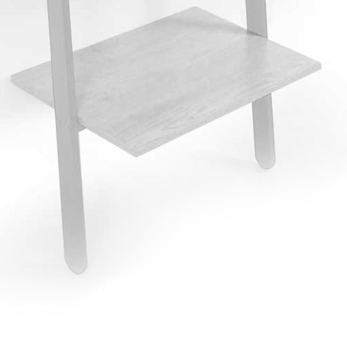 SCAFFALE DA PARETE INCLINATO CON 5 RIPIANI 64 X 49 X H180 CM BIANCO