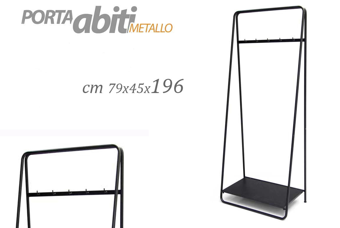 PORTA ABITI IN METALLO 79X45X196 CM