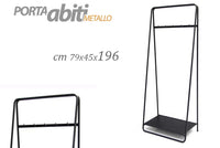 PORTA ABITI IN METALLO 79X45X196 CM