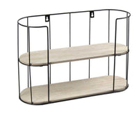 INDUSTRIAL BACHECA FORMA STONDATA CON 2 MENSOLE 41 X 15 X 30 CM