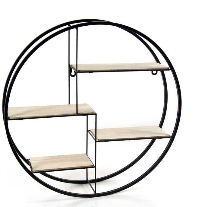 INDUSTRIAL BACHECA FORMA TONDA  CON 4 MENSOLE 60 X 13 CM