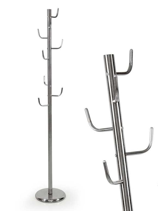 WILLIAM APPENDIABITI IN METALLO A 7 GANCI 29 X176 CM COLORE SILVER CROMATO