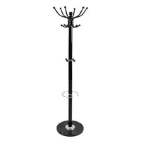 APPENDIABITI CON GANCI IN FERRO H176 CM IN COLORE NERO