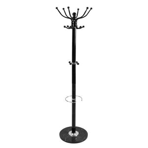 APPENDIABITI CON GANCI IN FERRO H176 CM IN COLORE NERO