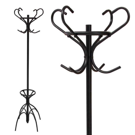 STELLA APPENDIABITI A PIANTANA IN METALLO 45 X 45 X 170 CM COLORE NERO