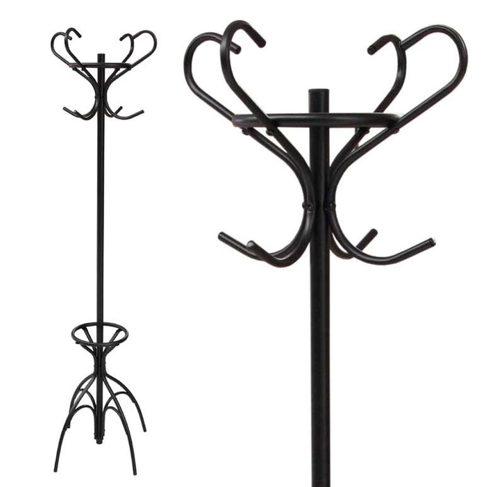 STELLA APPENDIABITI A PIANTANA IN METALLO 45 X 45 X 170 CM COLORE NERO