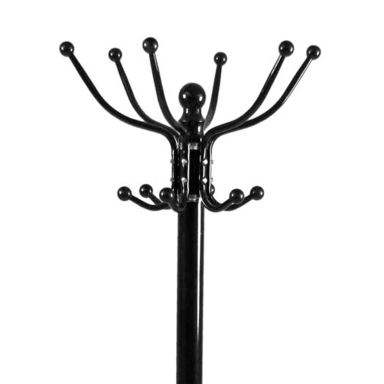 APPENDIABITI CON GANCI IN FERRO H176 CM IN COLORE NERO