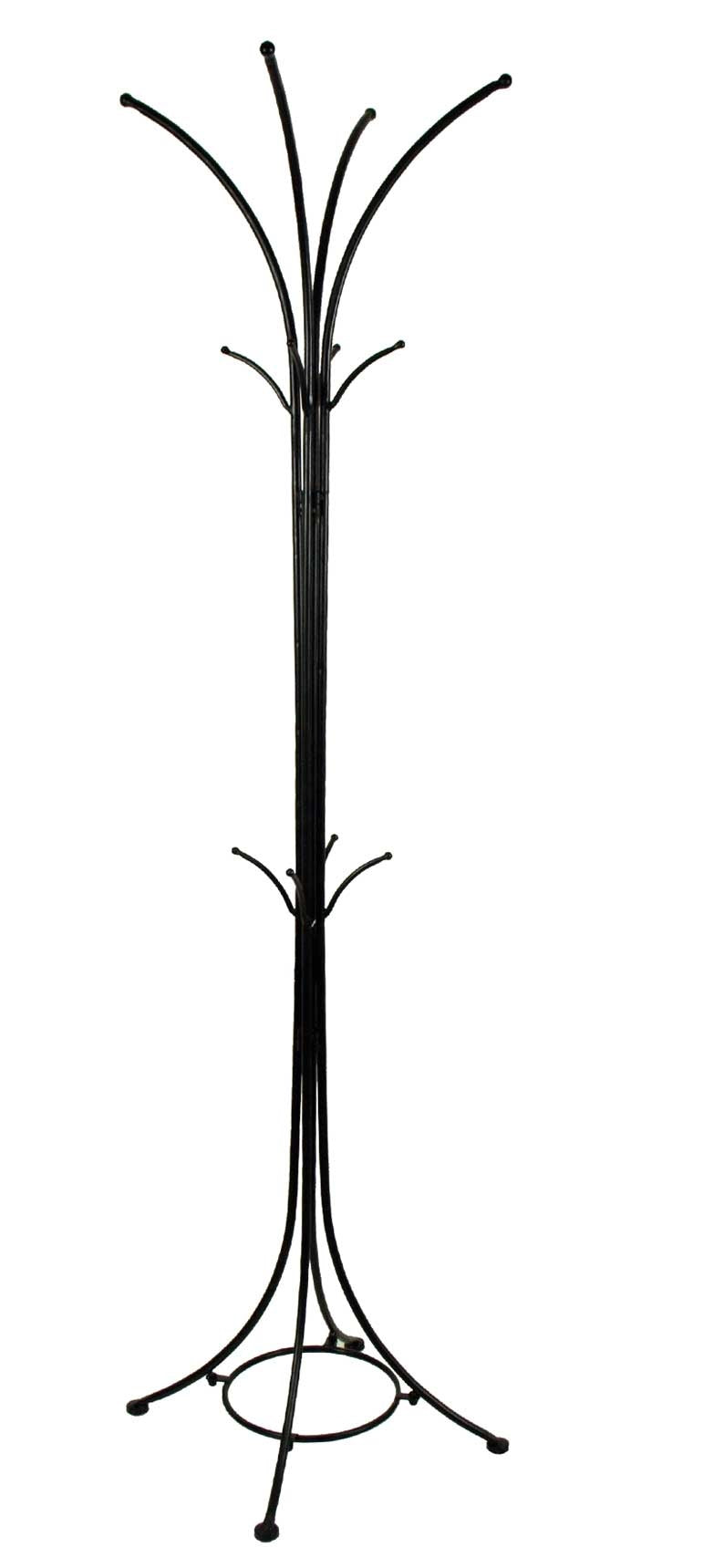 VIOLET APPENDIABITI IN METALLO CON PIEDINI 182 CM IN COLORE NERO