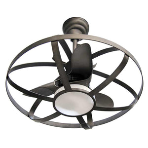 LAMPADARIO CON VENTILATORE E LUCE A LED CON TELECOMANDO 86 X 84CM