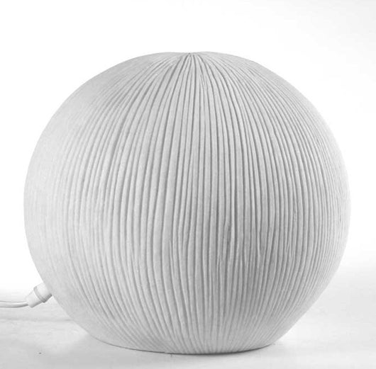 LAMPADA DA TAVOLO LIGHT TONDA DA 28 CM IN COLORE BIANCO