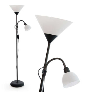 LIGHT PIANTANA DOPPIA IN METALLO 40 X 175 CM COLORE NERO