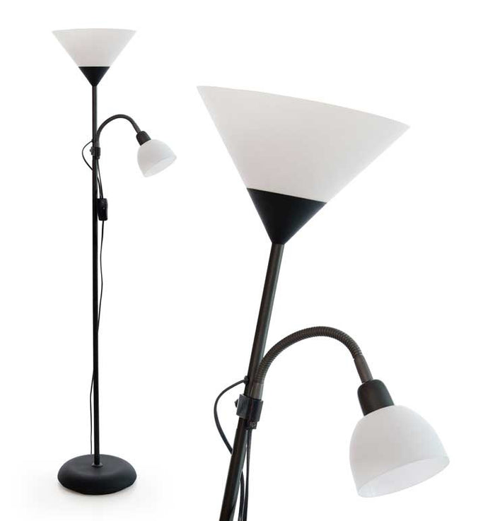 LIGHT PIANTANA DOPPIA IN METALLO 40 X 175 CM COLORE NERO